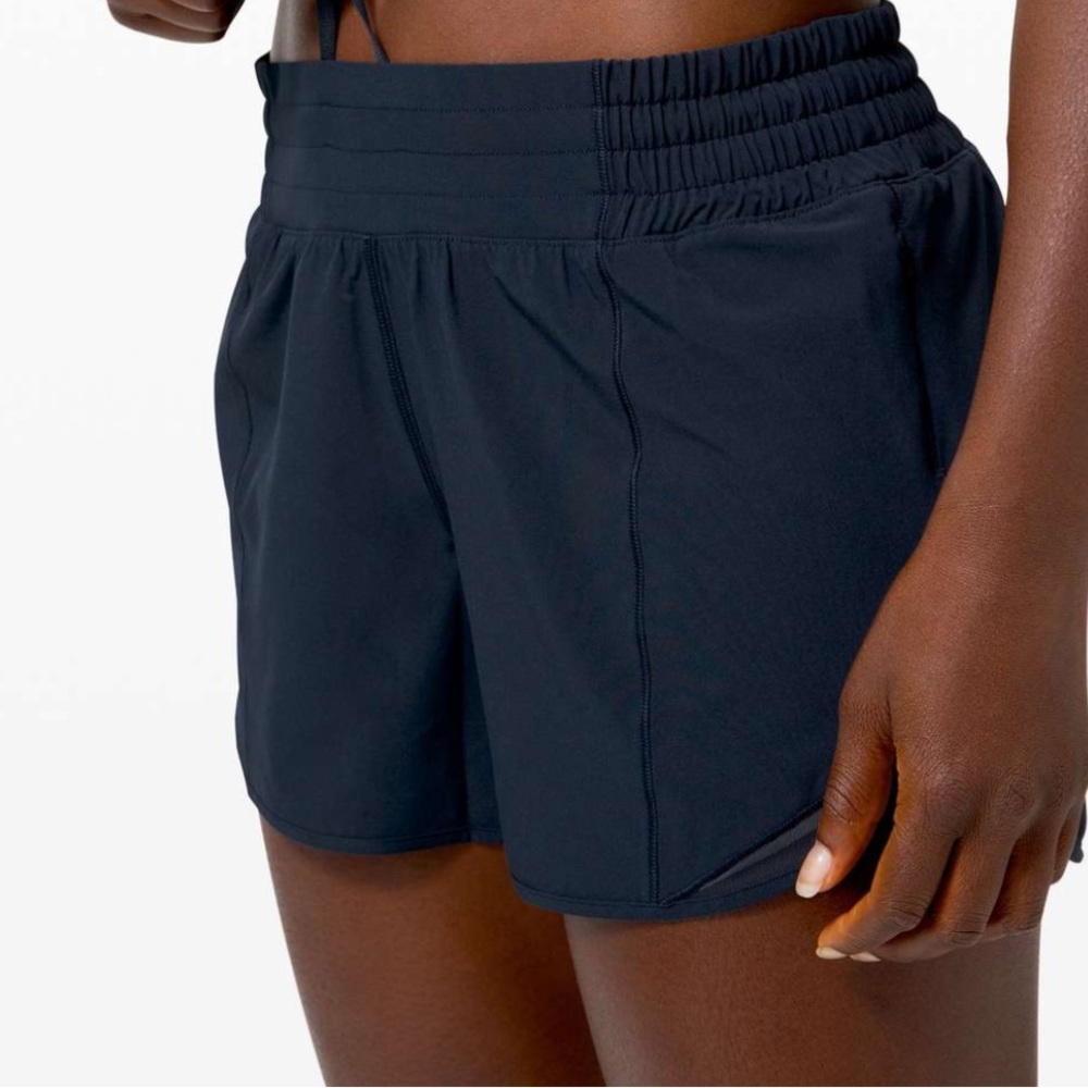 Lululemon Hotty Hot Short *High-Rise Long 4" Navy